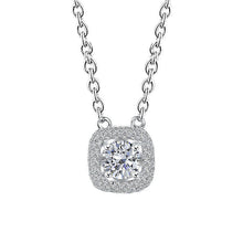 Round Brilliant Cut Real Diamond Pendant Necklace 1.50 Carat White Gold 14K