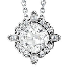 Round & Cushion Old Miner Real Diamond Pendant Slide Bezel Set 7 Carats