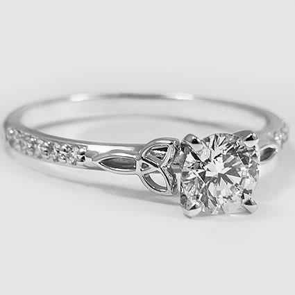 Round Cut 1.60 Carats Real Diamonds Anniversary Ring White Gold 14K