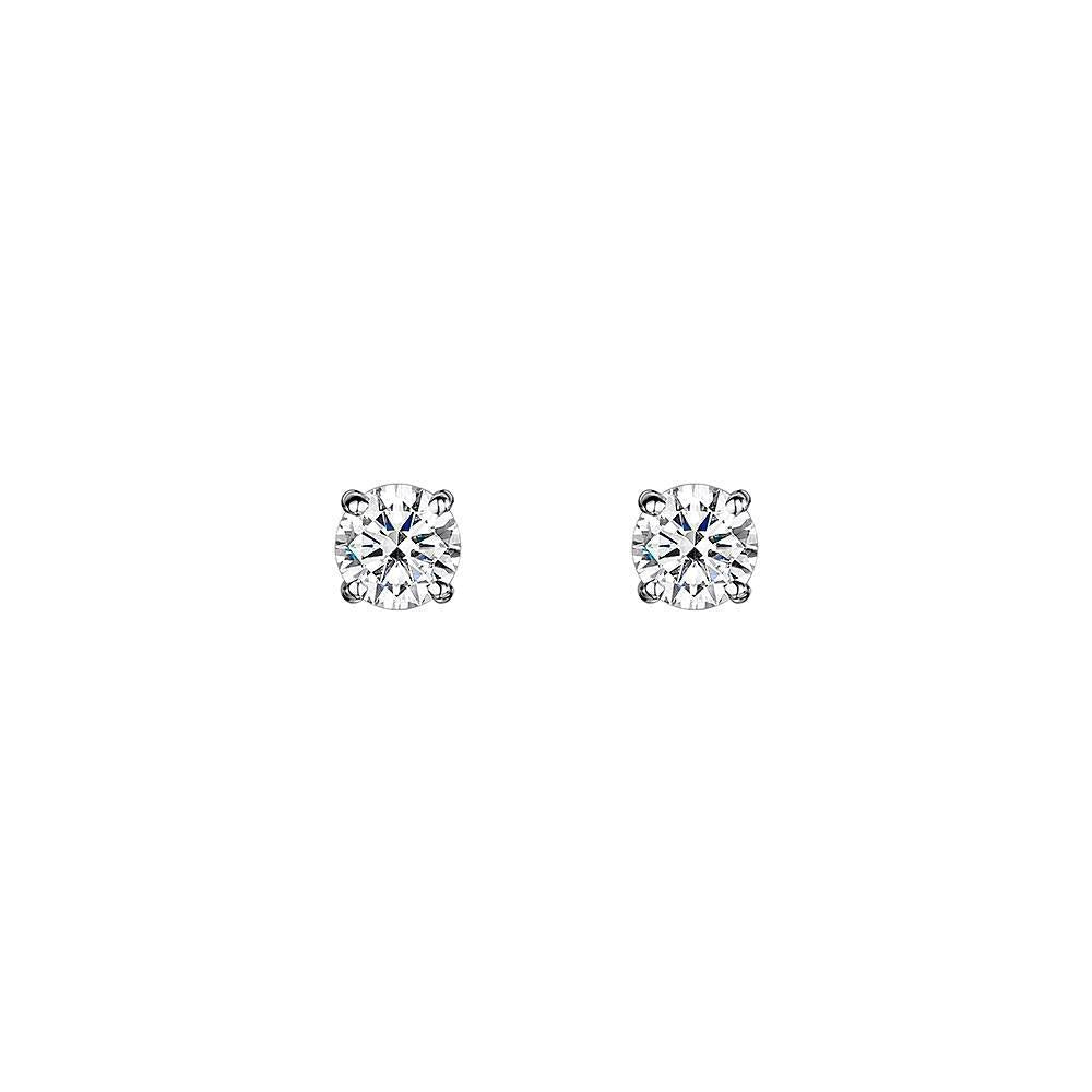 Round Cut 2.20 Ct Genuine Diamond Lady Studs Earrings