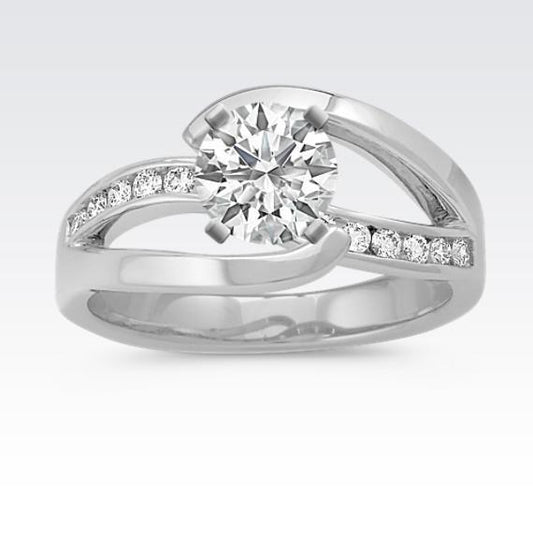 Round Cut 2.60 Ct Genuine Diamonds Anniversary Ring Split Shank Jewelry New