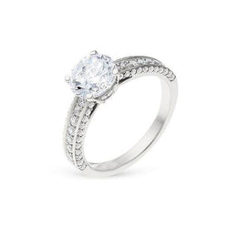 Round Cut 3.50 Carats Natural Diamond Engagement Ring