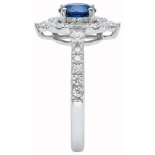 Round Cut 4.30 Ct Sri Lanka Blue Sapphire Natural Earth Mined DIAMOND ( NOT LAB GROWN )s Fancy Ring