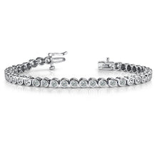 Round Cut 4.55 Carats Genuine Diamond Tennis Bracelet White Gold 14K