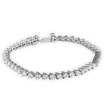 Round Cut 5.40 Carats Prong Set Real Diamonds Tennis Bracelet White Gold