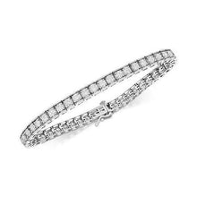 Round Cut 9 Ct Sparkling Genuine Diamonds Tennis Bracelet White Gold 14K