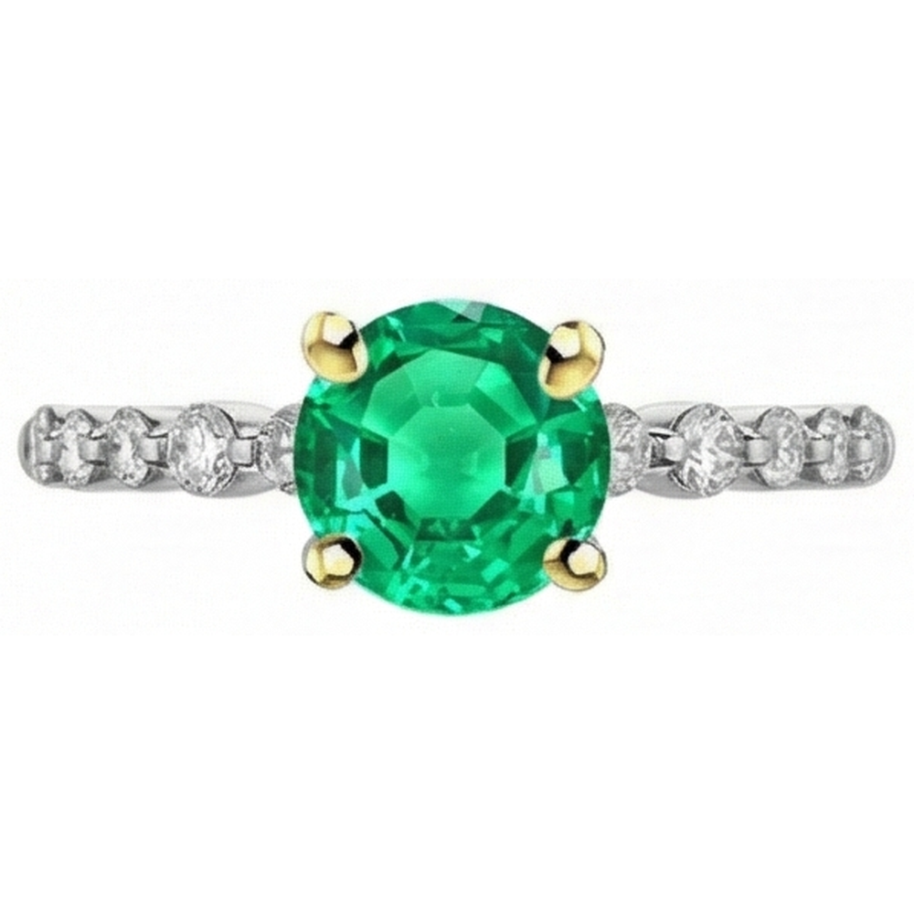 Luxury Gemstone Ring 2 ct – front view