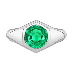 GIA Certified Emerald Precious Stone Ring 2 ct – 14 Karat White