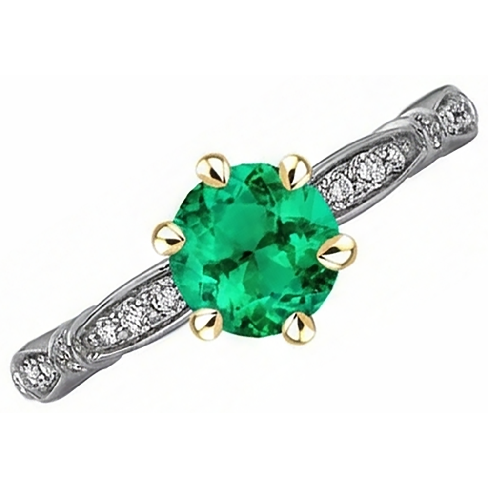 Refined Precious Stone Ring 2.50 ct – side view