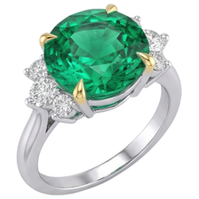 Artisan Precious Stone Ring 4 ct – side view