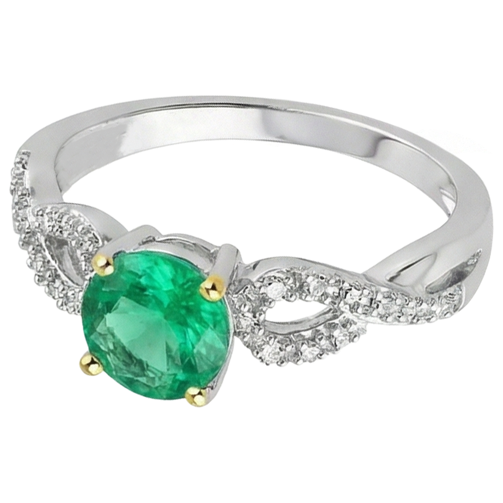 High-End Gemstone Ring 1 ct – profile view