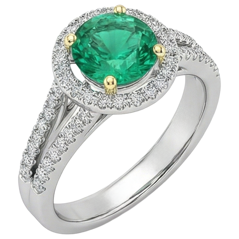 Handcrafted Gemstone Ring 2.50 ct – profile view