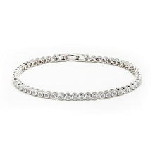 Round Cut Natural Diamonds Bracelet 5 Carats 14K White Gold Jewelry