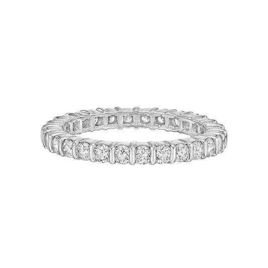 Round Cut Real Diamond Engagement Ring Band Bezel Set 3 Carats