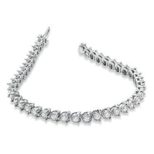 Round Cut Real Diamonds Prong Setting Tennis Bracelet White Gold 10.50 Ct