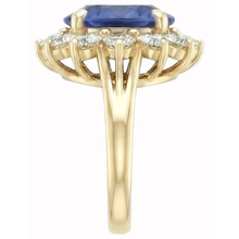 Round Cut Sri Lanka Blue Sapphire Natural Earth Mined DIAMOND ( NOT LAB GROWN )s 3 Ct Ring