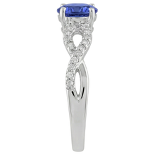Round Cut Tanzanite 3.50 Carats Natural Earth Mined DIAMOND ( NOT LAB GROWN )s Fancy Ring White Gold 14K