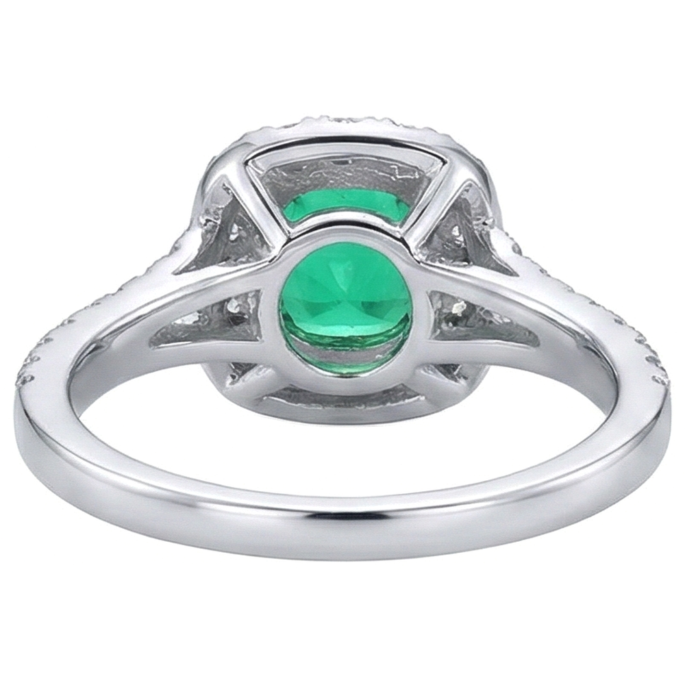 Timeless Emerald Gemstone Ring 2.50 ct – top view