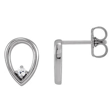 Round Diamond Natural Old Miner Stud Earrings 1 Carat Teardrop Style Jewelry