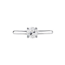 Round Diamond Old Cut Ring Genuine 0.75 Carats Solitaire Small Table Gold 14K