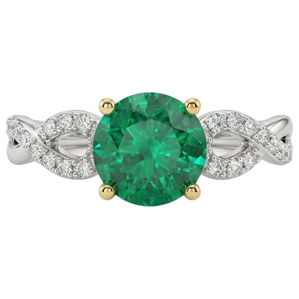 Refined Colored Stone Ring 1.50 ct – side view