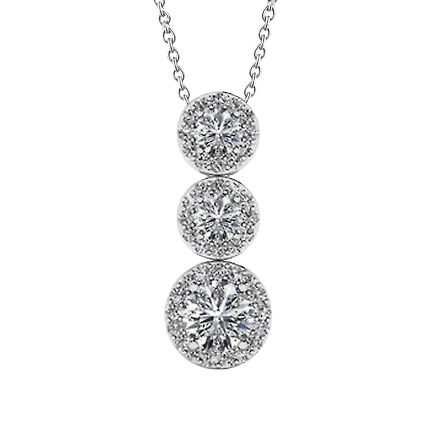 Round Genuine Brilliant Cut Diamonds 6 Ct Pendant Necklace