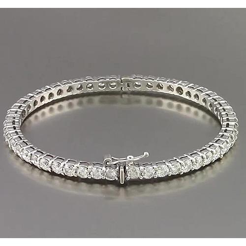Round Diamond Bangle 9 Carats Women Jewelry