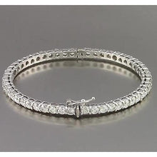 Round Diamond Bangle 9 Carats Women Jewelry