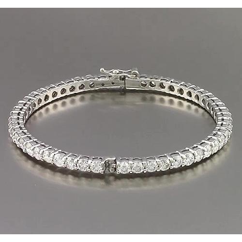 Round Diamond Bangle 9 Carats Women Jewelry
