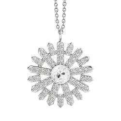 Round Genuine Natural Earth Mined Diamond Pendant Sunburst Style Old Miner Bezel Set 3.5 Ct
