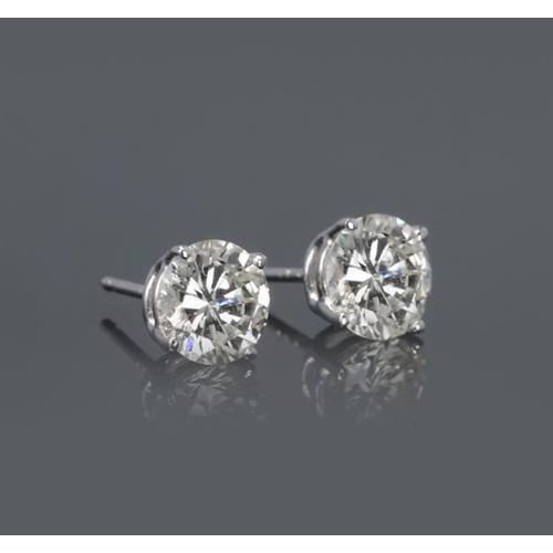 Round Genuine Diamond 2 Carats