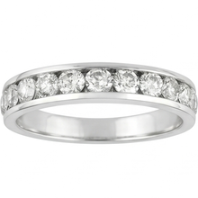 Round Genuine Natural Earth Mined DIAMOND ( NOT LAB GROWN ) Channel Set Jewellery Band 2.40 Carats White Gold 14K