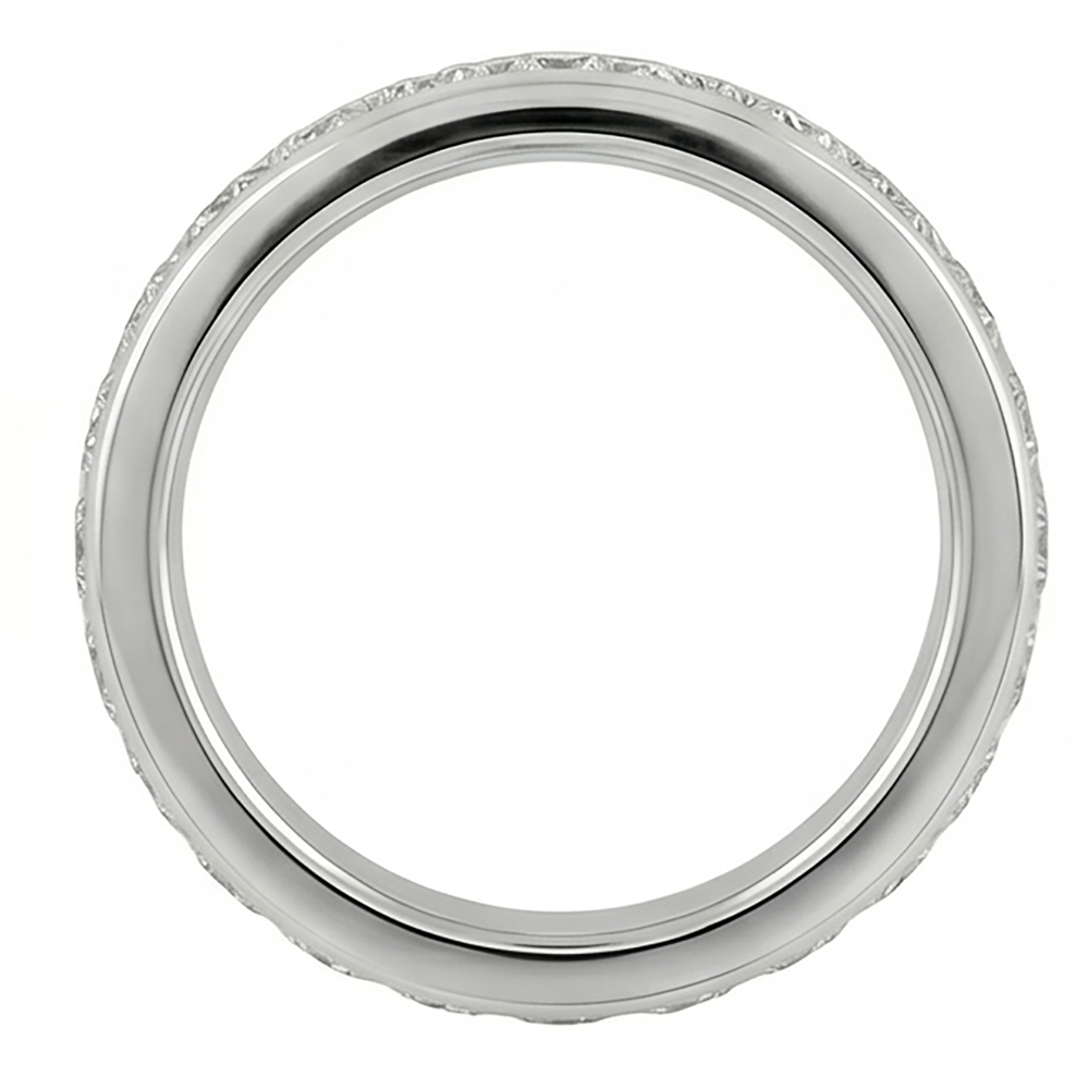 Round Genuine Natural Earth Mined DIAMOND ( NOT LAB GROWN ) Channel Set Jewellery Band 2.40 Carats White Gold 14K
