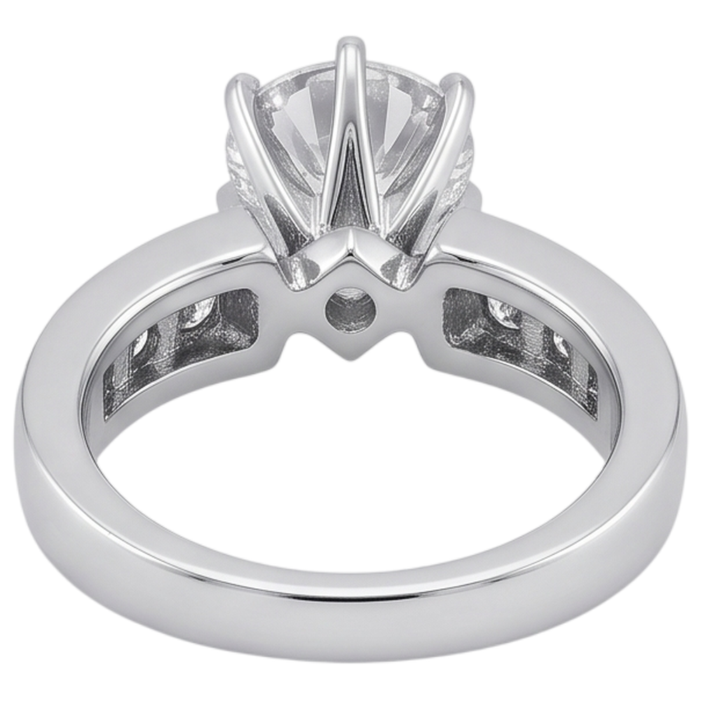 Round Genuine Natural Earth Mined DIAMOND ( NOT LAB GROWN ) Engagement Ring Jewellery New 1.70 Carats