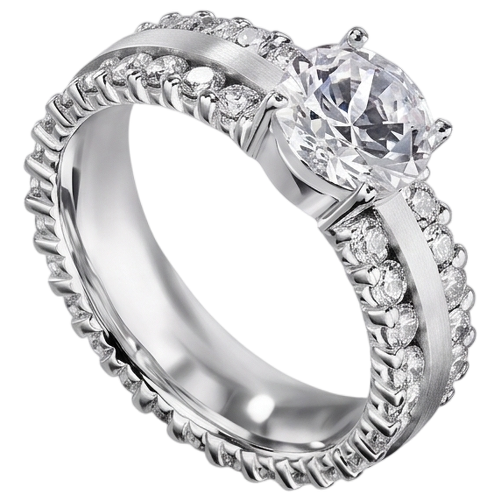 Round Genuine Natural Earth Mined DIAMOND ( NOT LAB GROWN ) Engagement Women Ring 4.70 Carats White Gold 14K