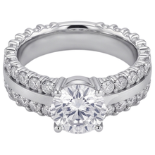 Round Genuine Natural Earth Mined DIAMOND ( NOT LAB GROWN ) Engagement Women Ring 4.70 Carats White Gold 14K