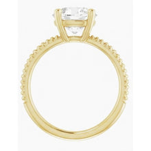 Brilliant Diamond Single Stone Ring 2.50-ct 14K Yellow Gold – side view