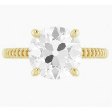 Brilliant Diamond Single Stone Ring 2.50-ct 14K Yellow Gold – angle view