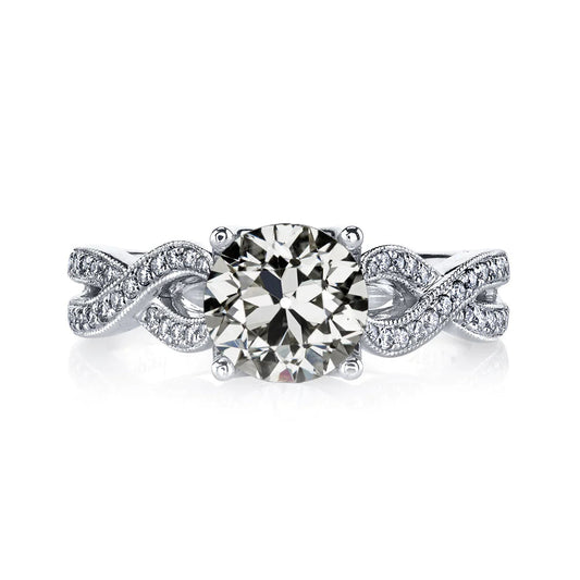 Round Genuine Old Miner Diamond Wedding Ring Infinity Style 5.50 Carats