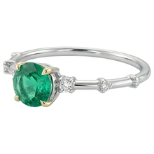 Brilliant Colombian Emerald Gemstone Ring 2 ct – profile view