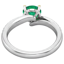 Custom Precious Stone Ring 2 ct – back view