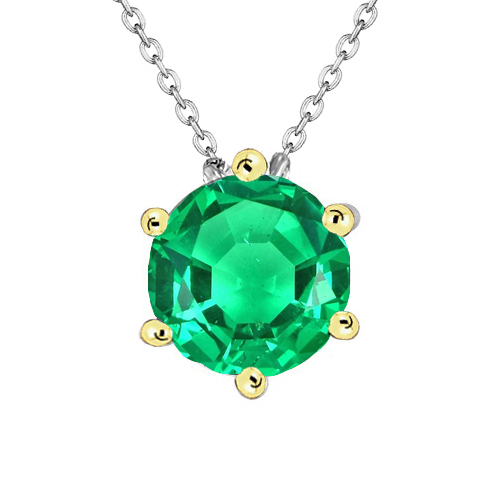 Luxury Emerald Gemstone Pendant 2.50 ct – main view