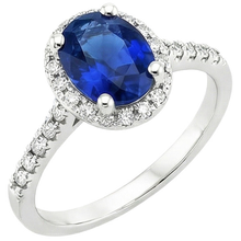 natural round sapphire 6ct ring side angle
