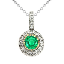 Authentic Fine Emerald Gemstone Pendant – main view
