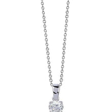 Round Diamond Pendant Solid White Gold Jewelry New 1 Carat Diamond
