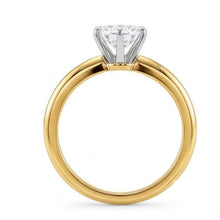 Round Natural Earth Mined DIAMOND ( NOT LAB GROWN ) 3.52 Ct. Solitaire Ring Two Tone Jewellery