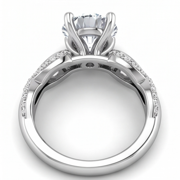 Round Natural Earth Mined DIAMOND ( NOT LAB GROWN ) Engagement Anniversary Ring 1.97 Carat Jewellery WG 14K