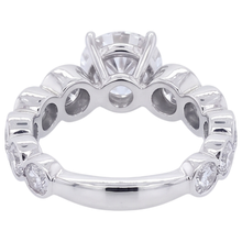 Round Natural Earth Mined Diamond Engagement Ring 3.50 Carats 6 Prong White Gold 14K