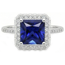 natural round sapphire 6ct ring close up detail