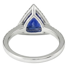 natural round sapphire 1.50ct ring profile view
